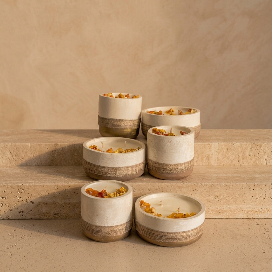 Atelier Terra Candle - Gold Small