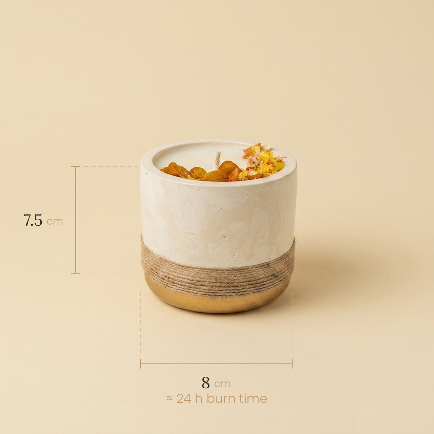 Atelier Terra Candle - Gold Small